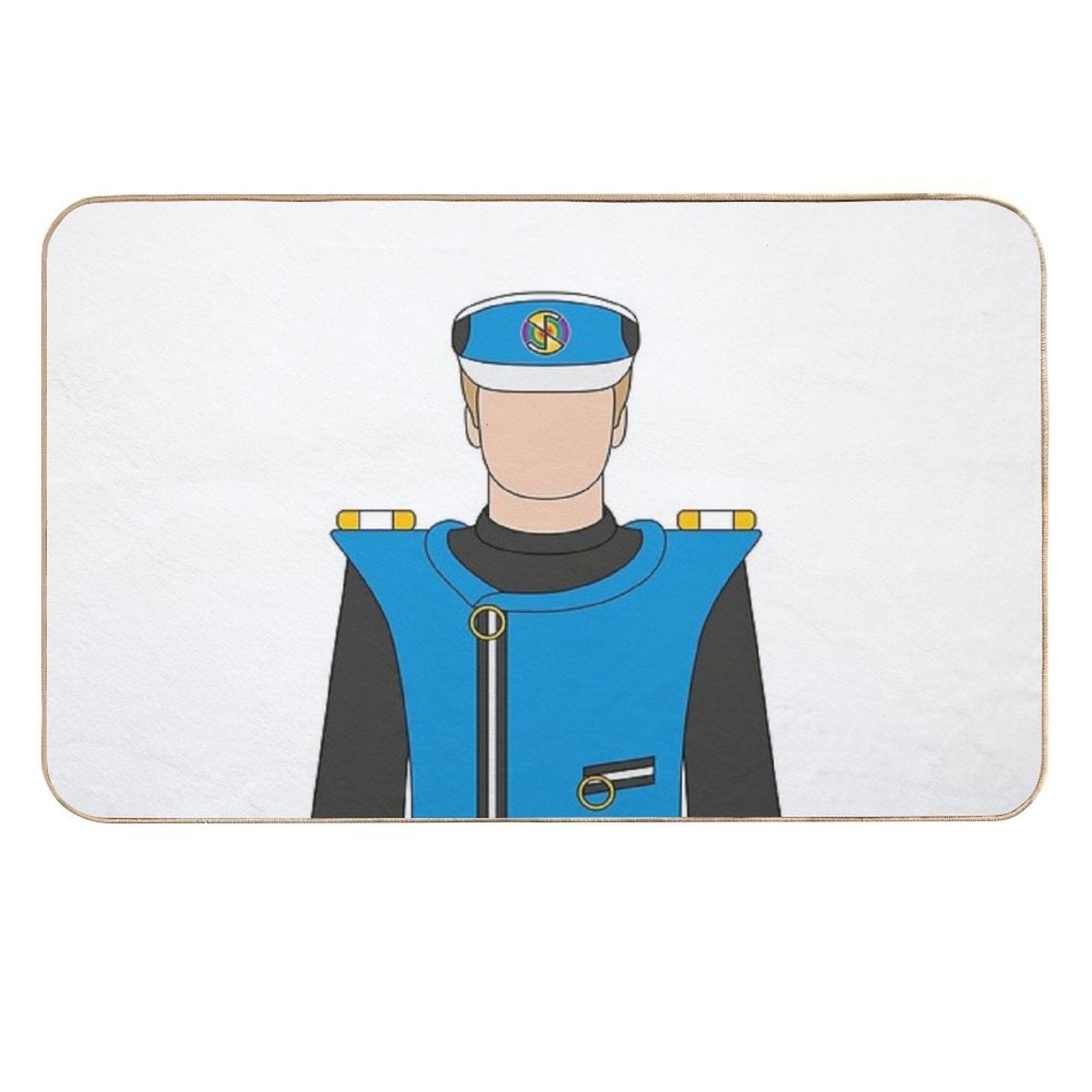 Captain Blue Icon  Anti-Trip Bath Mat