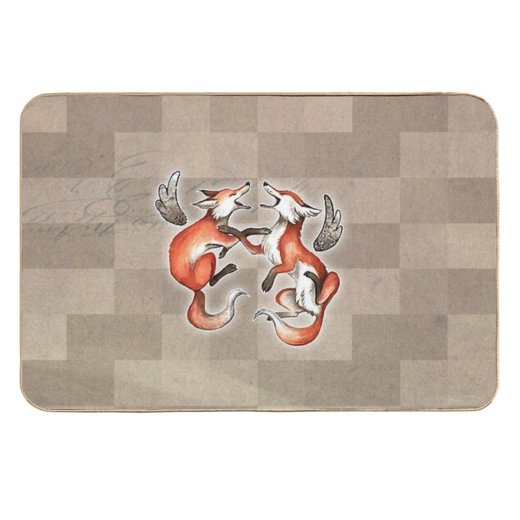 Foxes  Slip-Resistant Bath Mat
