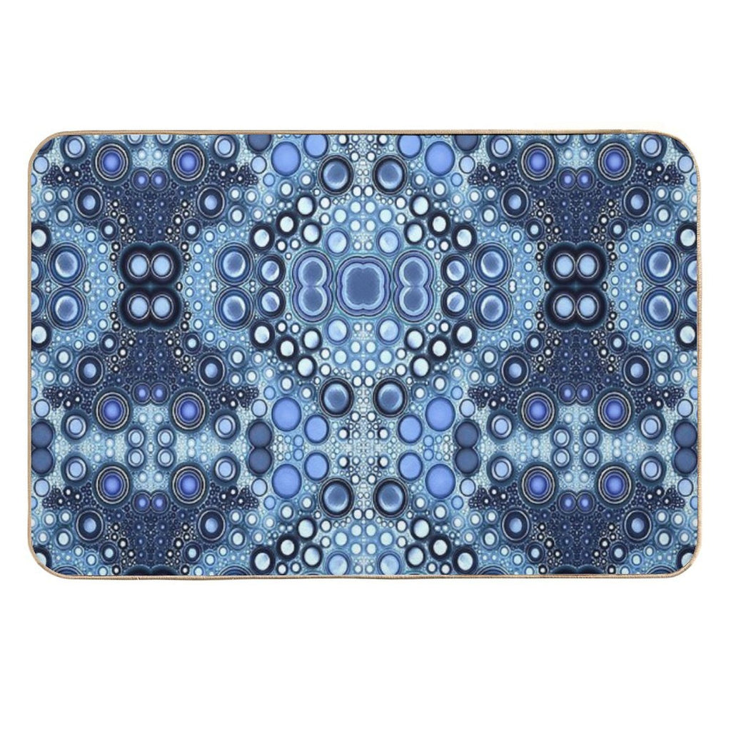 Jewels of Blues  Easy Maintenance Bath Mat