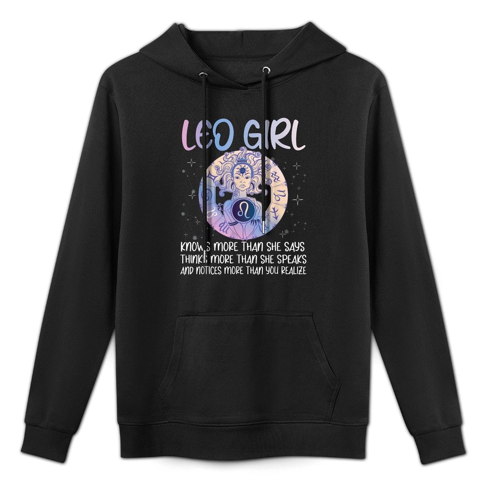 Leo Girl Zodiac Sign Astrology Birthday Horoscope Lover Unisex Design Hoodie