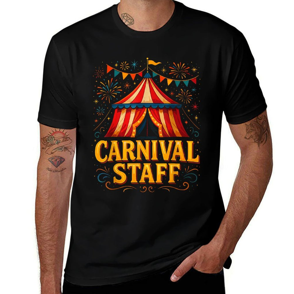 Funny Circus Staff Matching Carnival Staff  Wrinkle-resistant T-Shirt