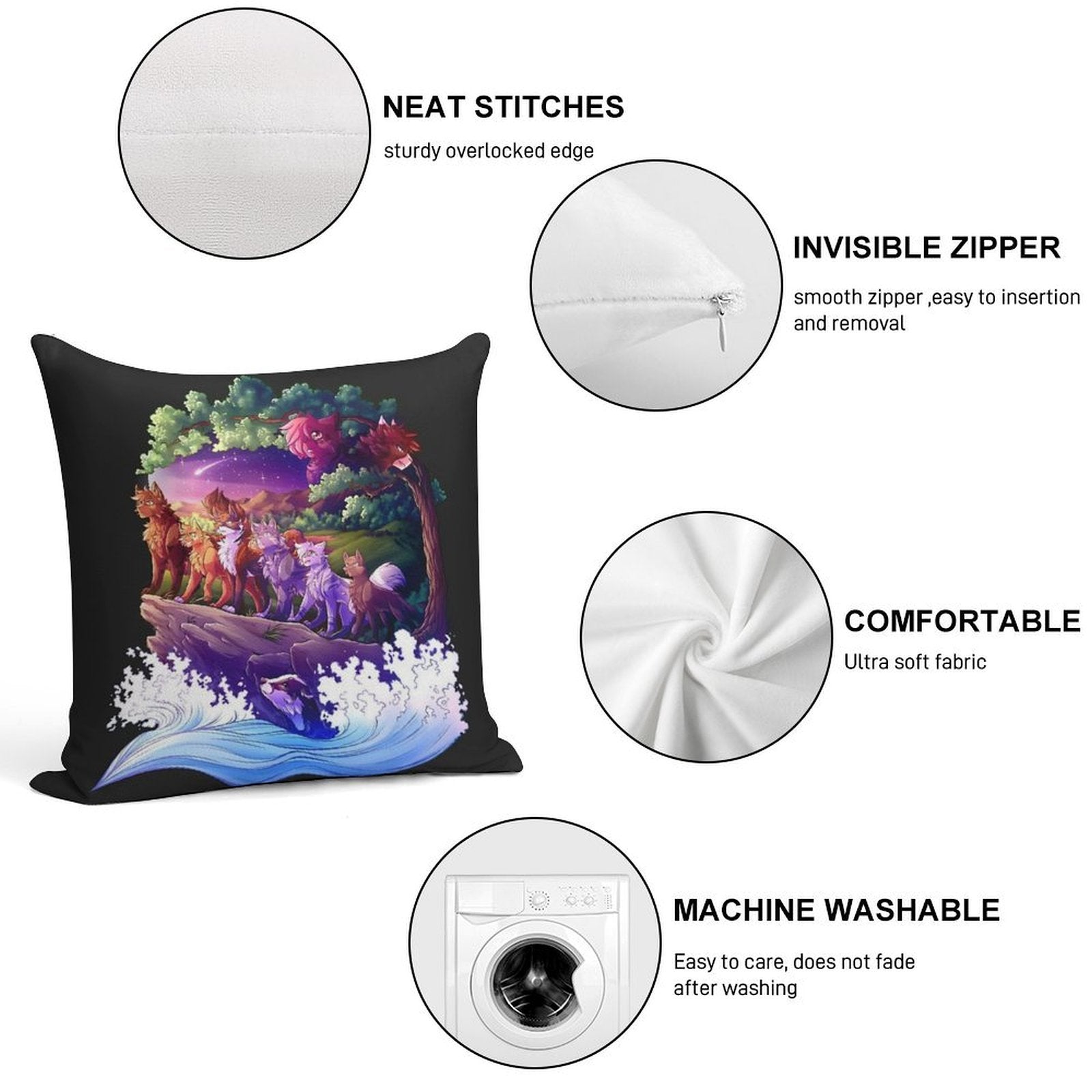 WarriorCats - Series 2 Soft Home Decor Throw Pillow