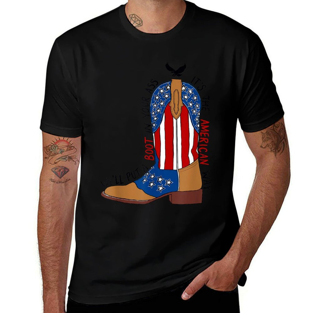 Well Put A Boot In Your Ass Western Cowgirl 4th Of July  Relaxed-fit T-Shirt