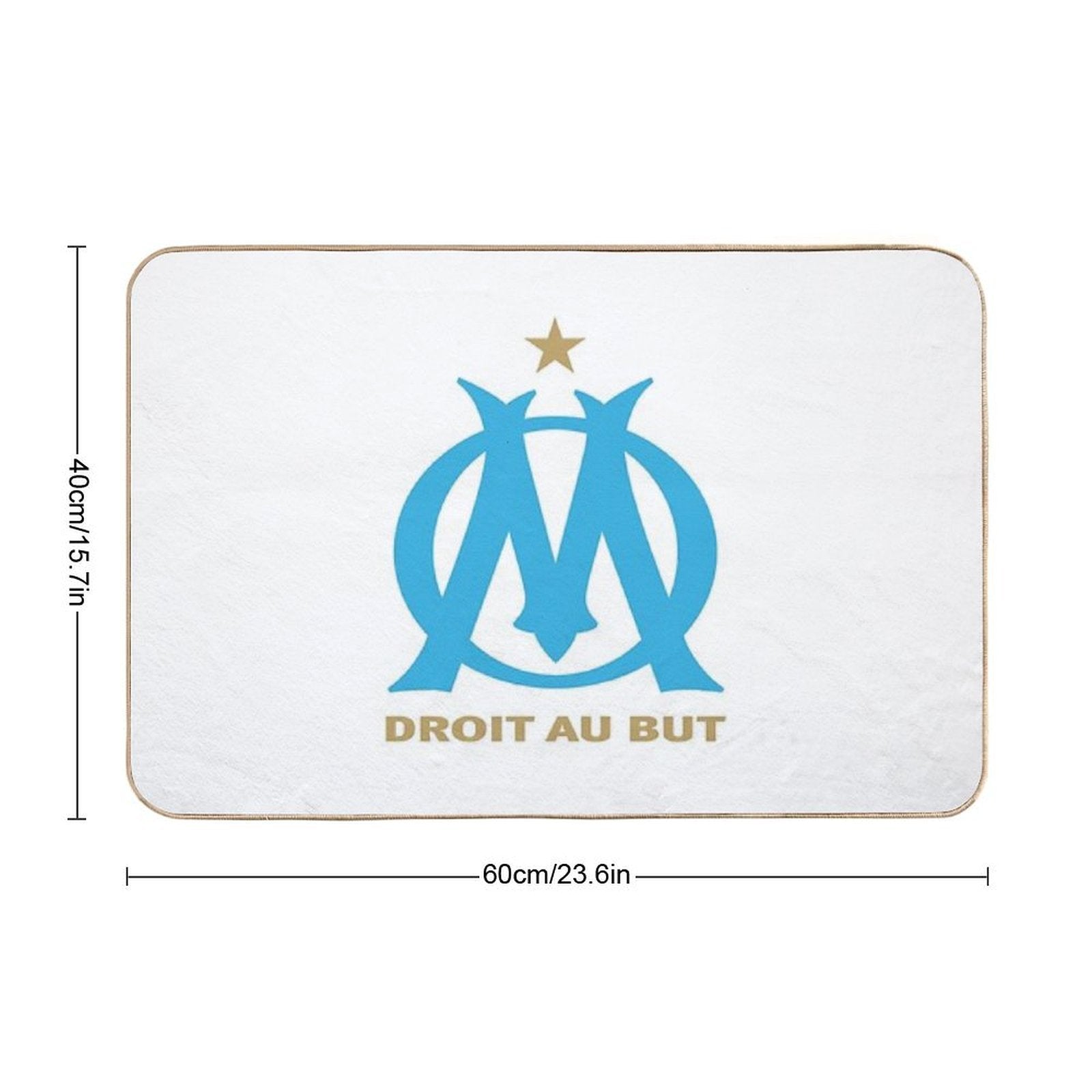 OLYPIC OF MARSEILLE.  Stain-Proof Bath Mat