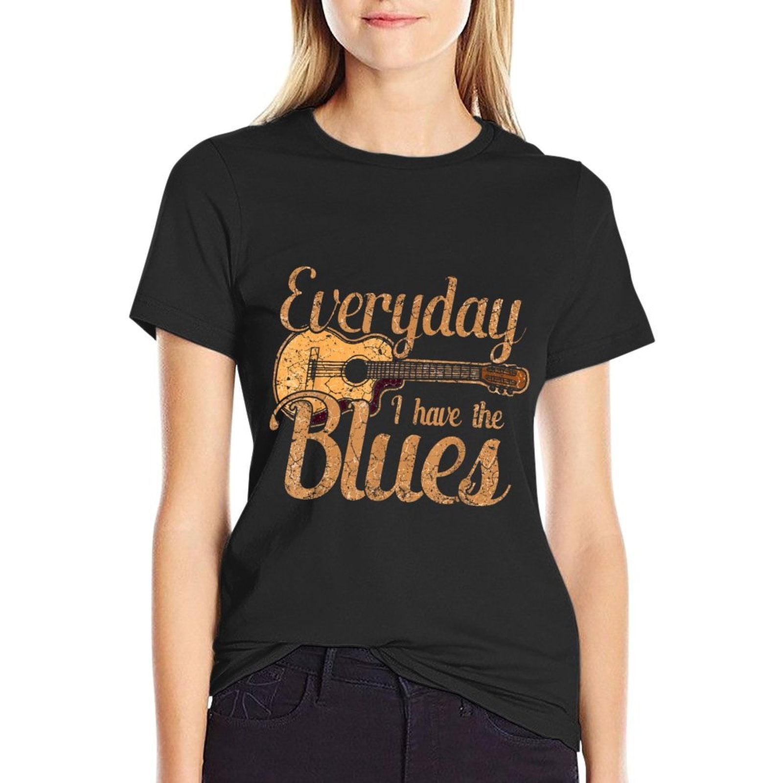 Blues Music Band Lover Vintage Guitar Teacher Funny Blues  Vintage-inspired T-Shirt