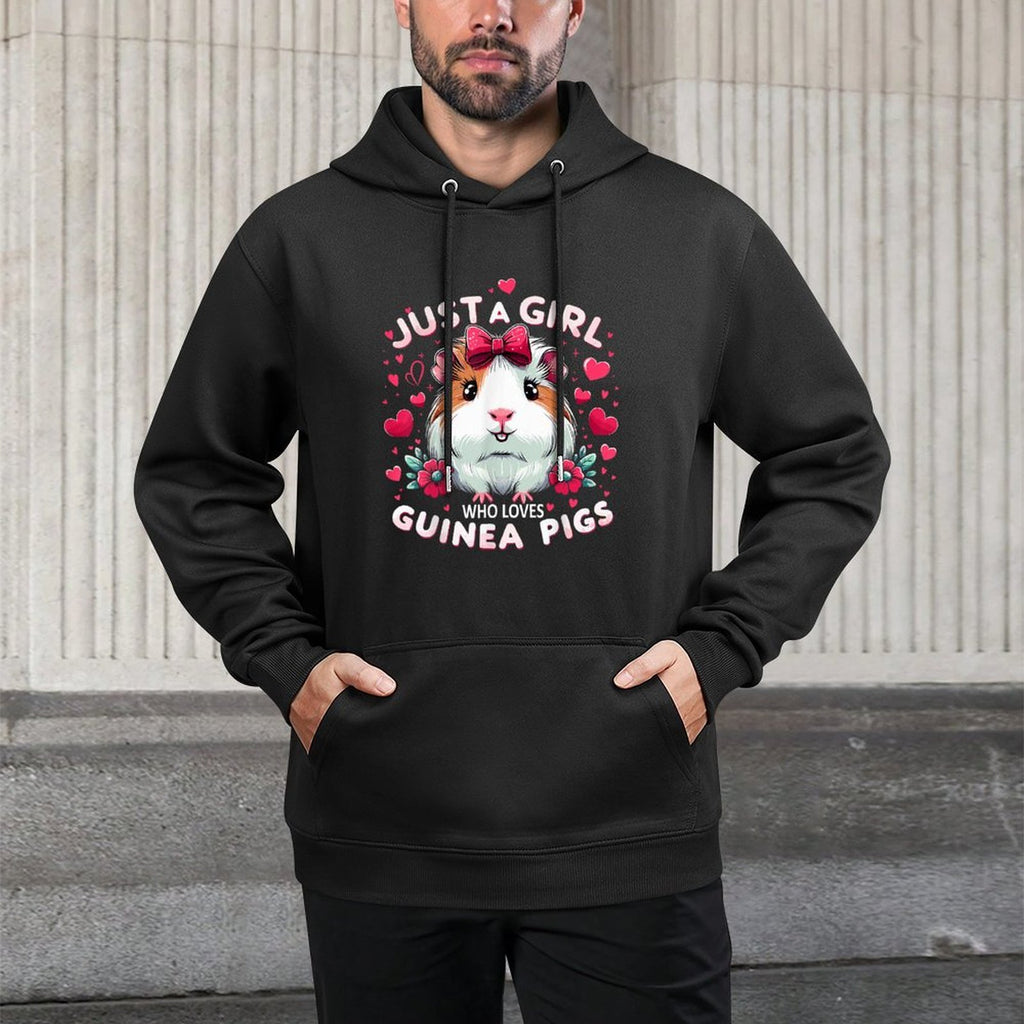 Just A Girl Who Loves Guinea Pigs Lover Mom Kangaroo Pocket Hoodie