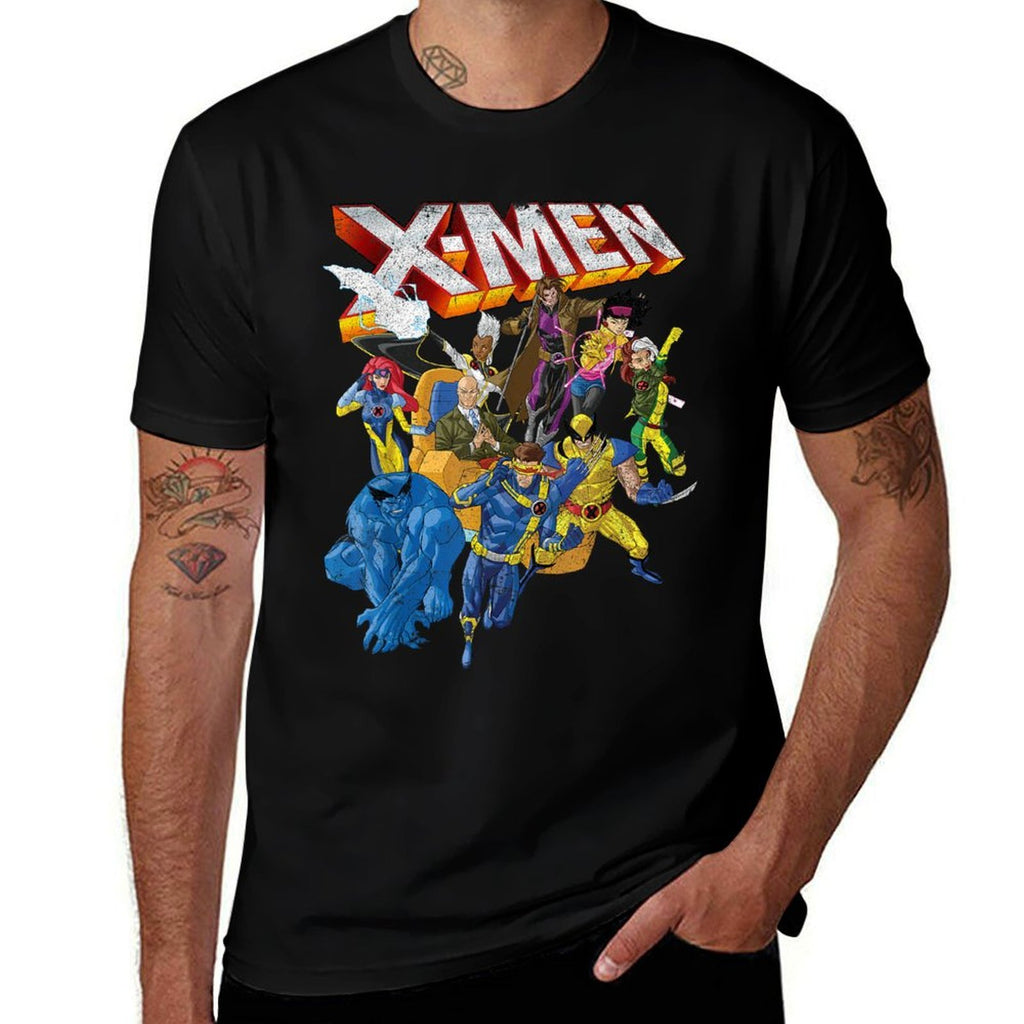 Marvel X-Men Vintage Group Shot Logo  Moisture-wicking T-Shirt