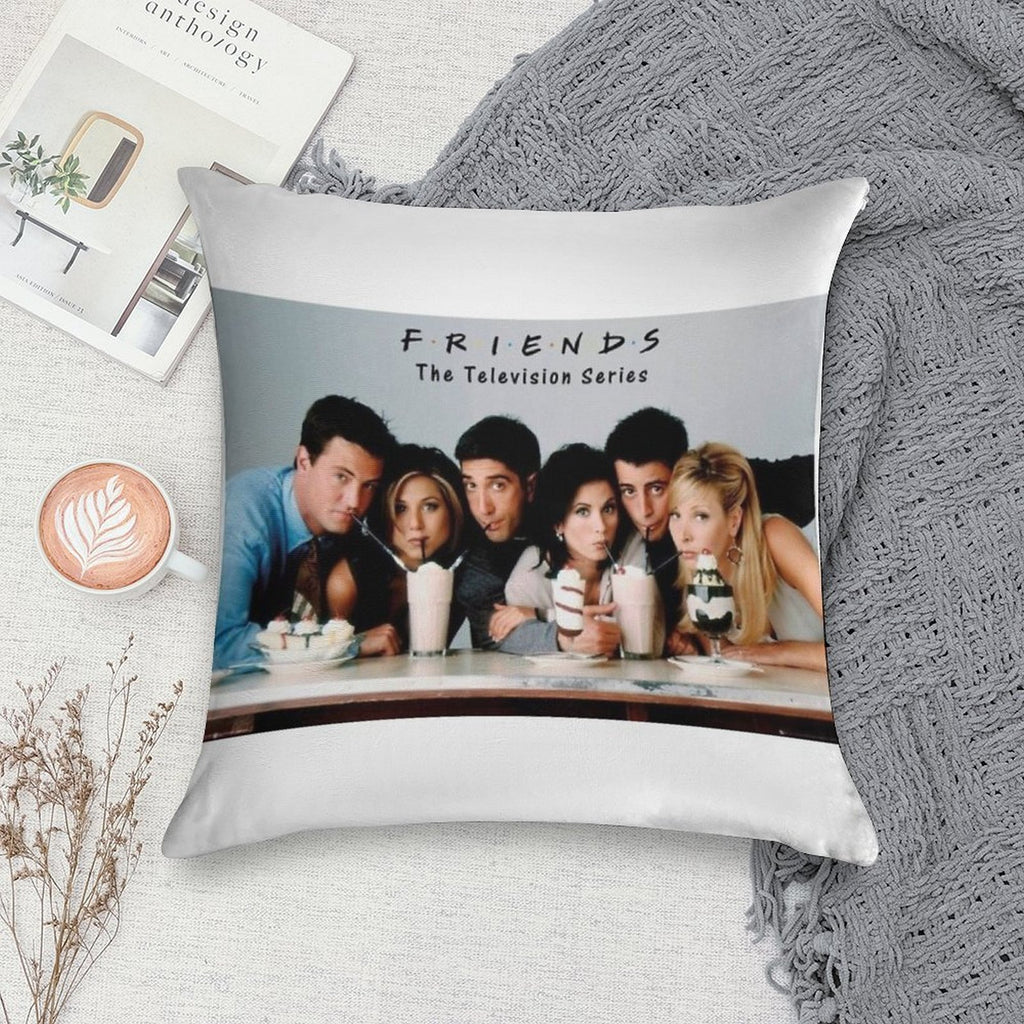 Friends Milkshake Soft Bedroom Essential Throw Pillow