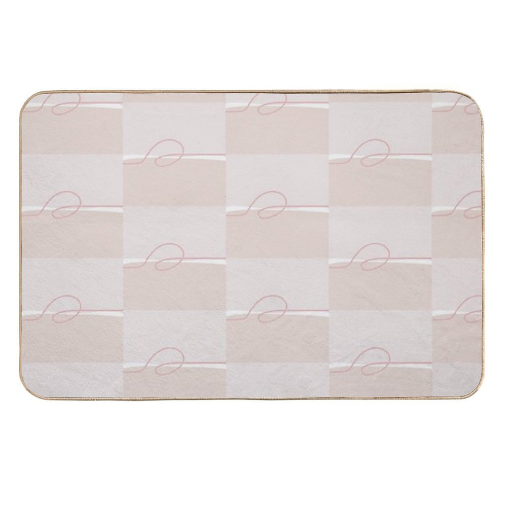 Minimalist Pink  Versatile Bath Mat