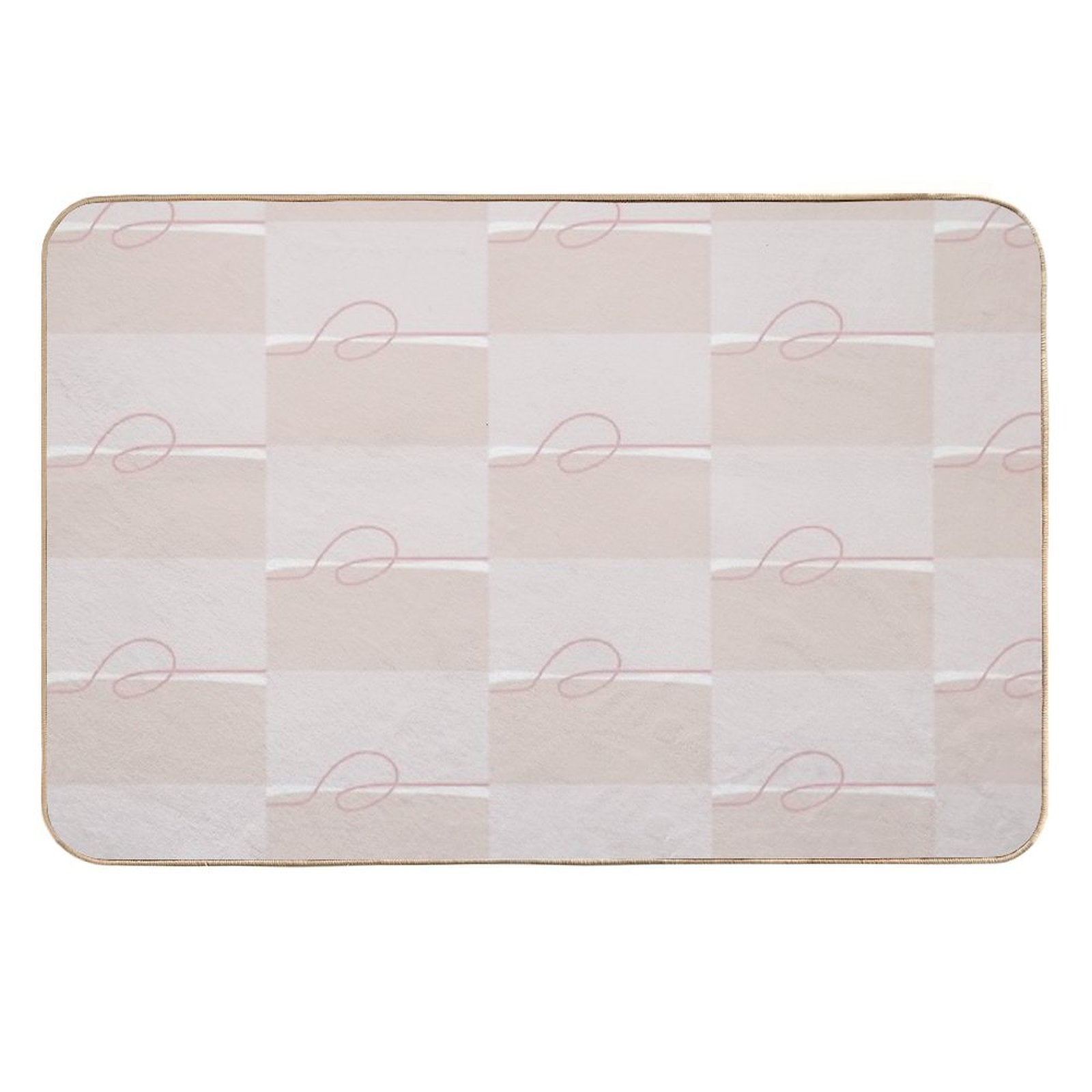 Minimalist Pink  Versatile Bath Mat