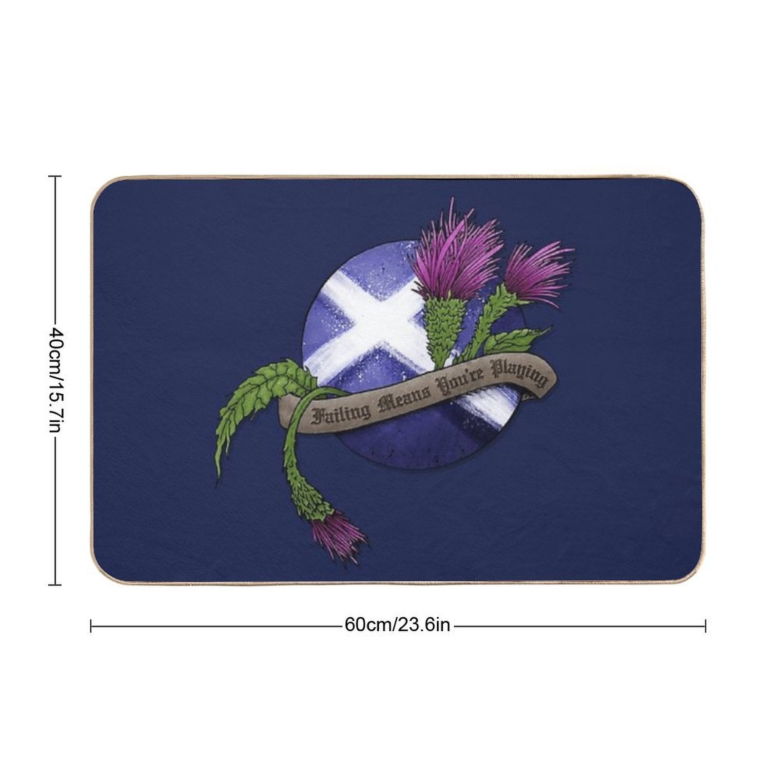 Failing Means You're Playing  Repositionable Bath Mat