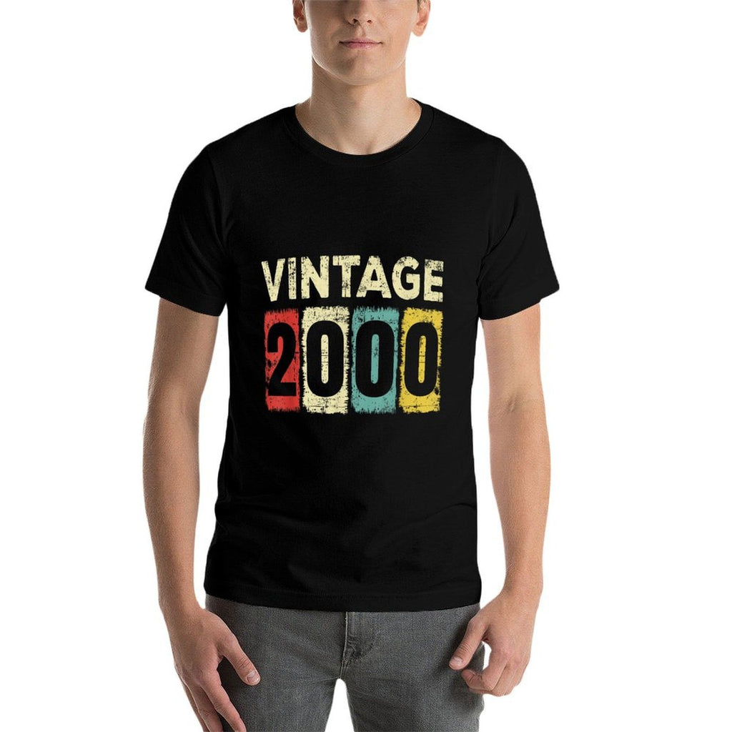 25 Year Old Birthday Vintage 2000 25th Birthday  Wrinkle-resistant T-Shirt