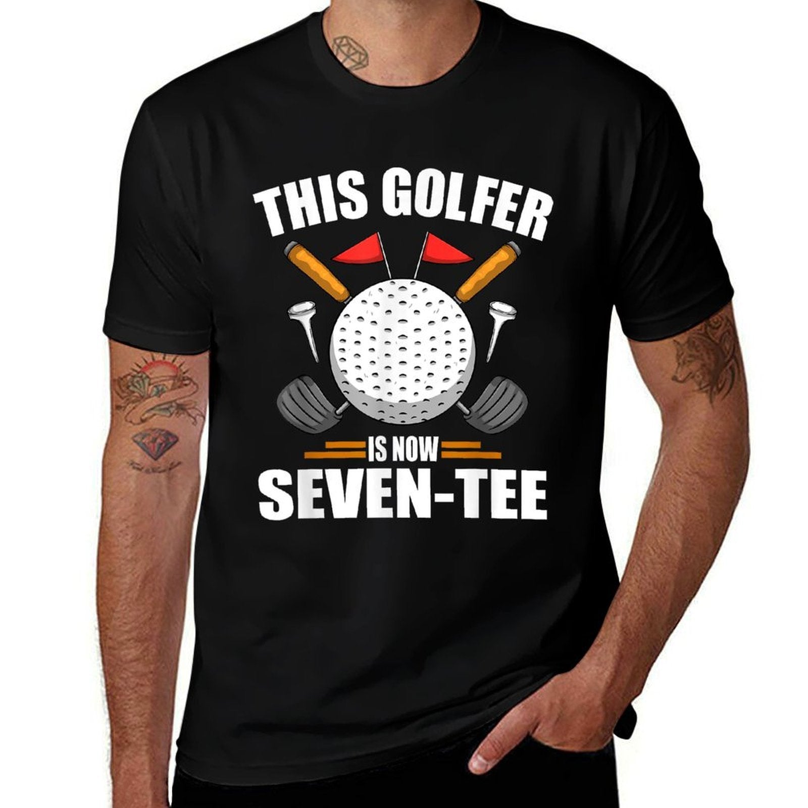 Birthday Golfs For Men 70th Year Old Golfer Golfing  Eco-friendly Material T-Shirt