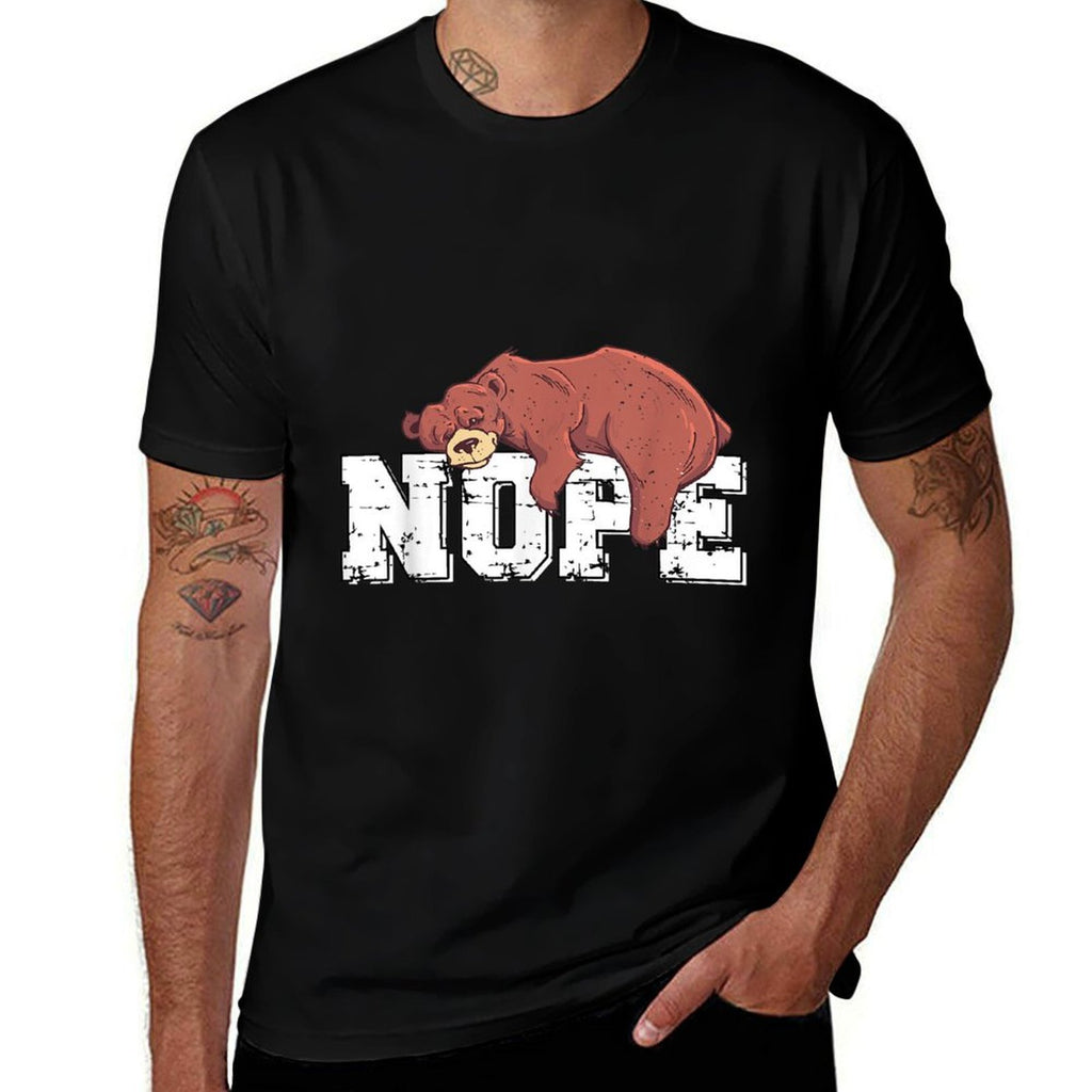 Nope Bear Lover  Relaxed-fit T-Shirt