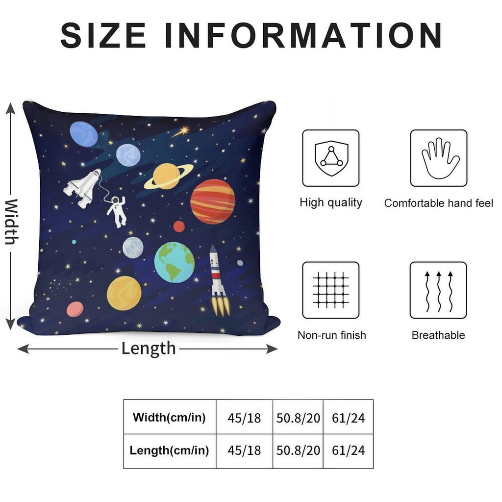In Space Soft Shrink-Resistant Throw Pillow