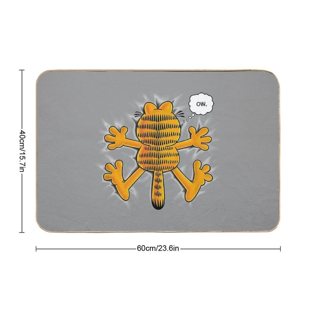 Cute Garfield Ow  Slip-Resistant Bath Mat