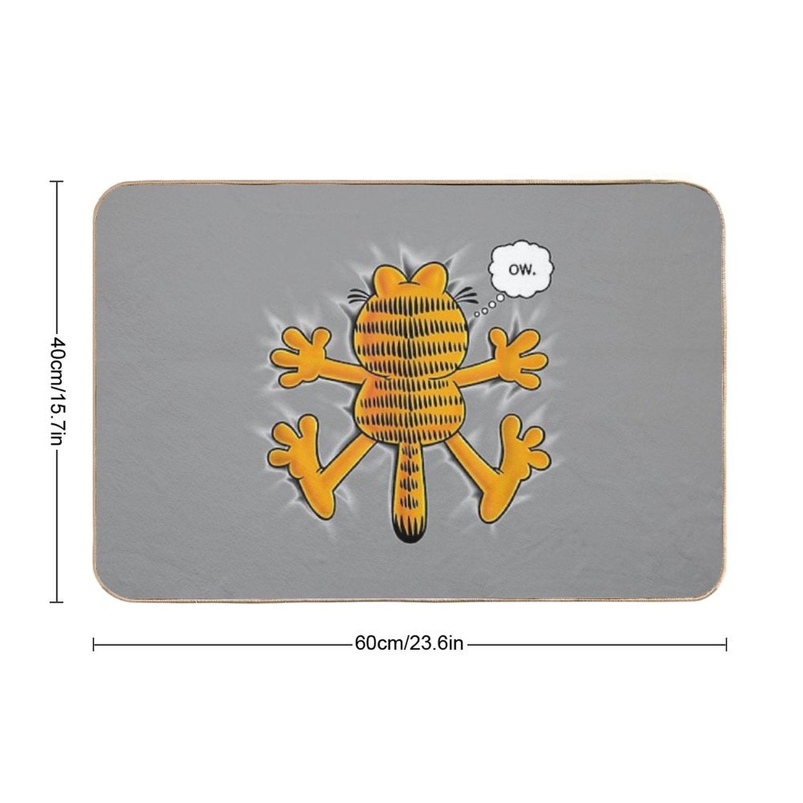 Cute Garfield Ow  Slip-Resistant Bath Mat