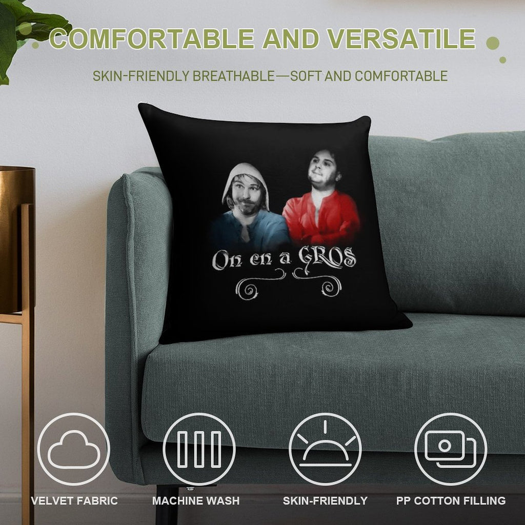 We Have GROS - Karadoc And Perceval Soft Ultra-Soft Texture Throw Pillow