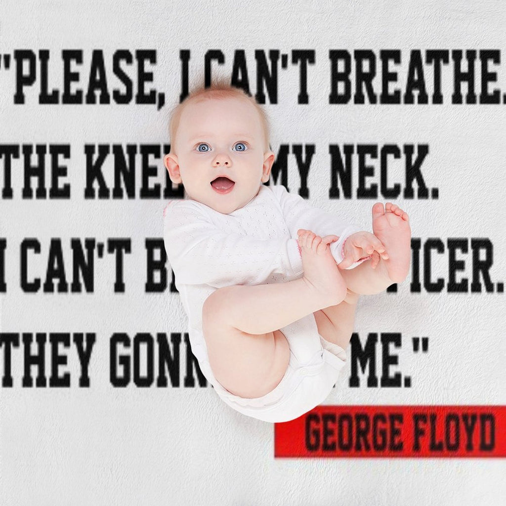 George Floyd T-ShirtJUSTICE FOR GEORGE FLOYD Quick-dry Throw Blanket