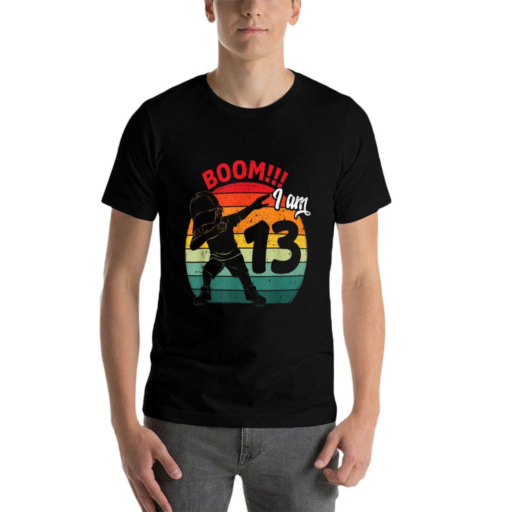 Dabbing Boy 13th Birthday Party 13 Thirteen Years Old Kids  Graphic-printed T-Shirt