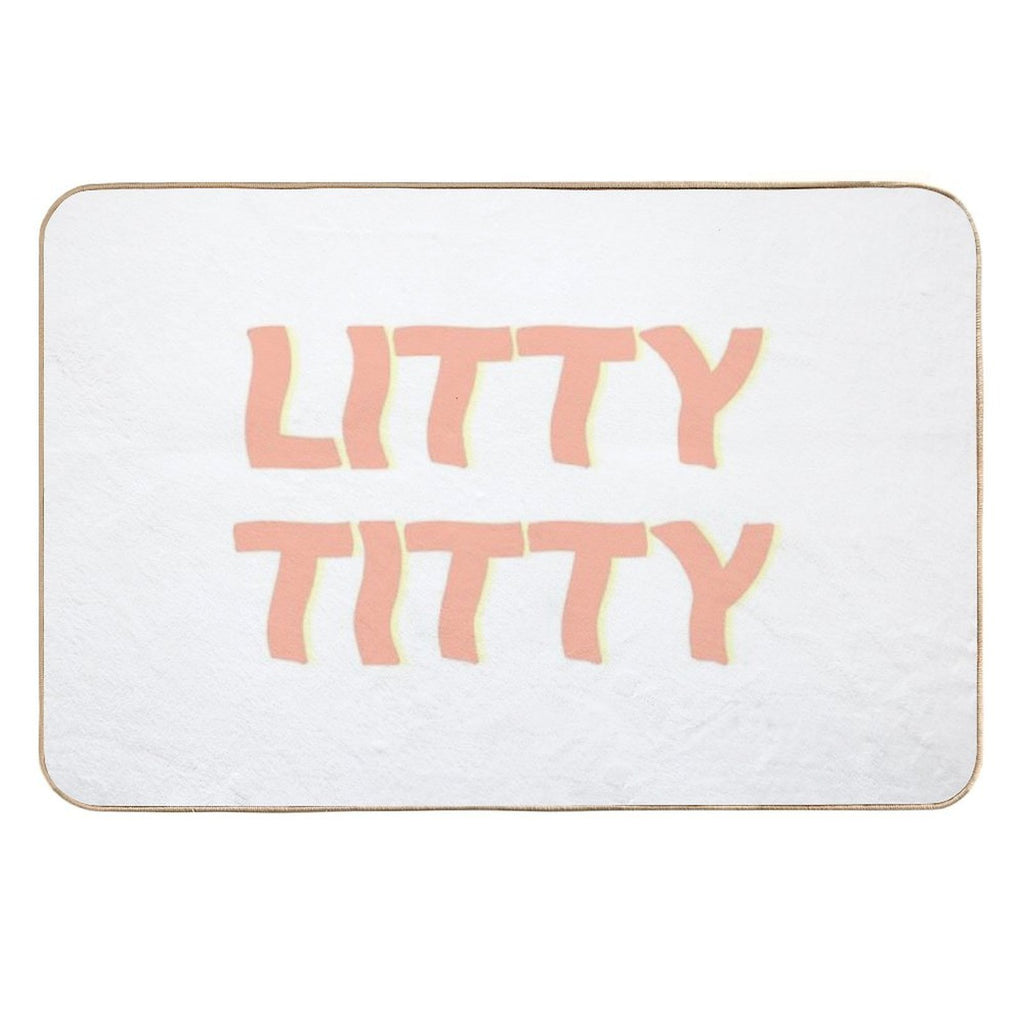 Litty Titty - Peach  Odorless Bath Mat