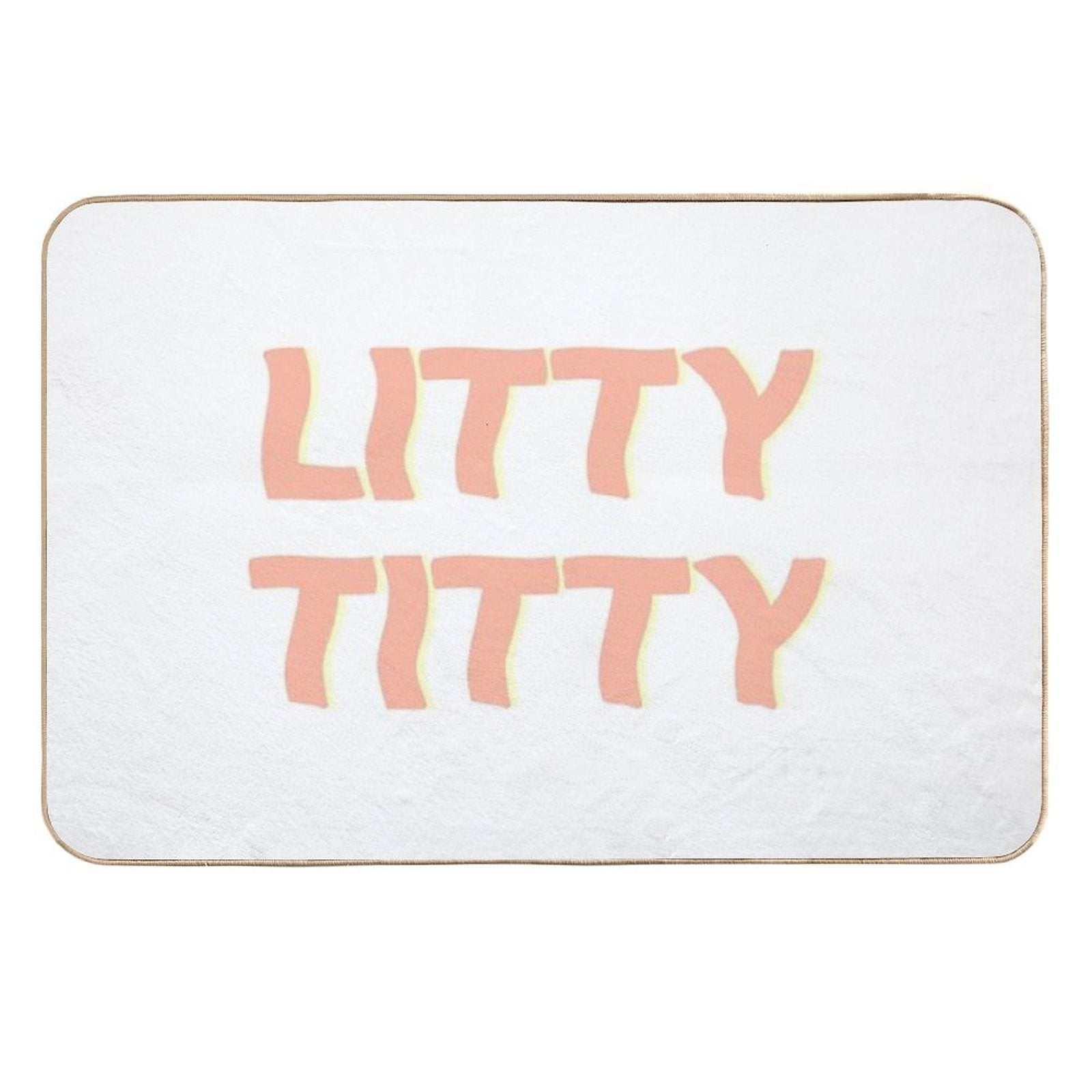 Litty Titty - Peach  Odorless Bath Mat