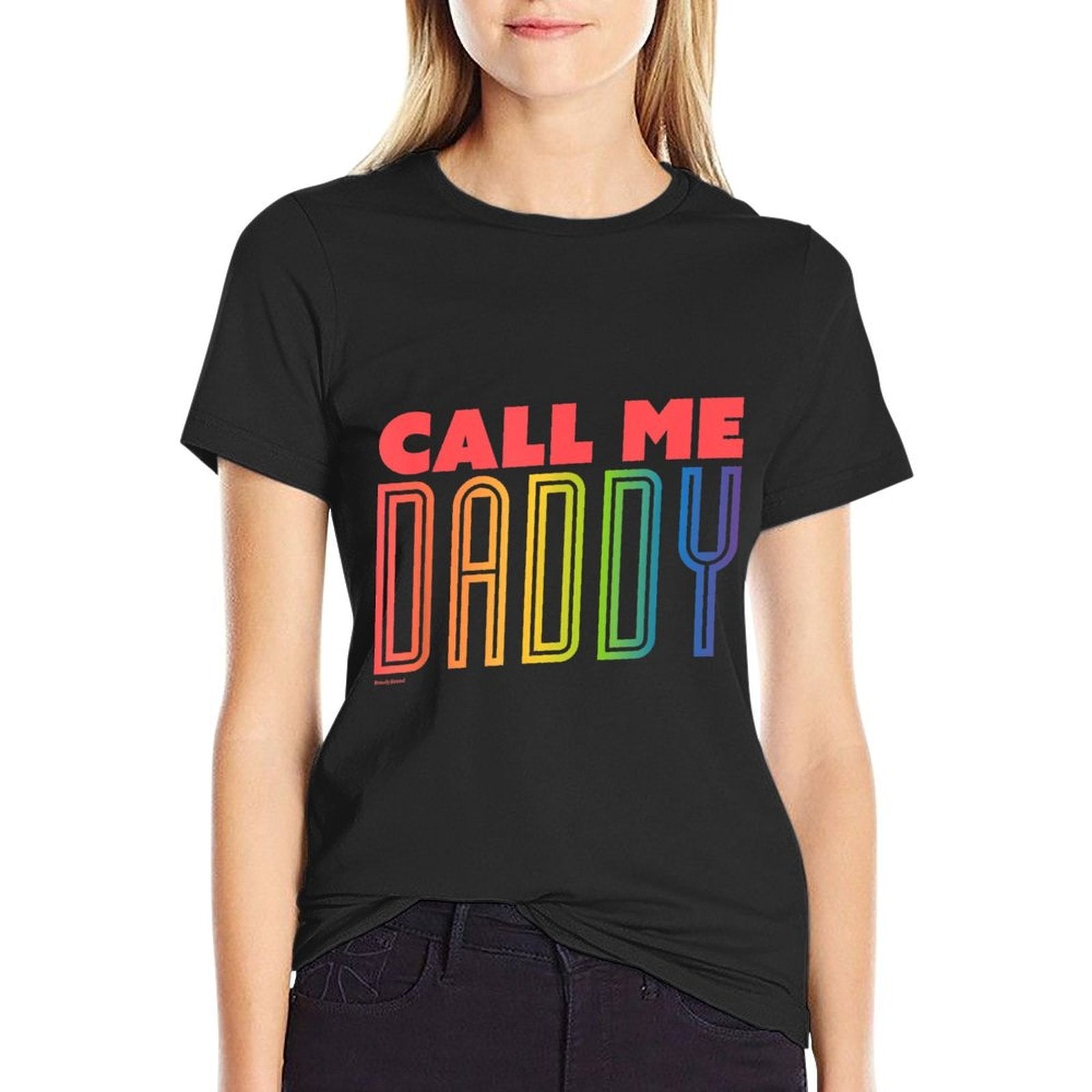 Proud Call Me Daddy - Support Gay Lesbian LGBTQ+  Heathered Texture T-Shirt