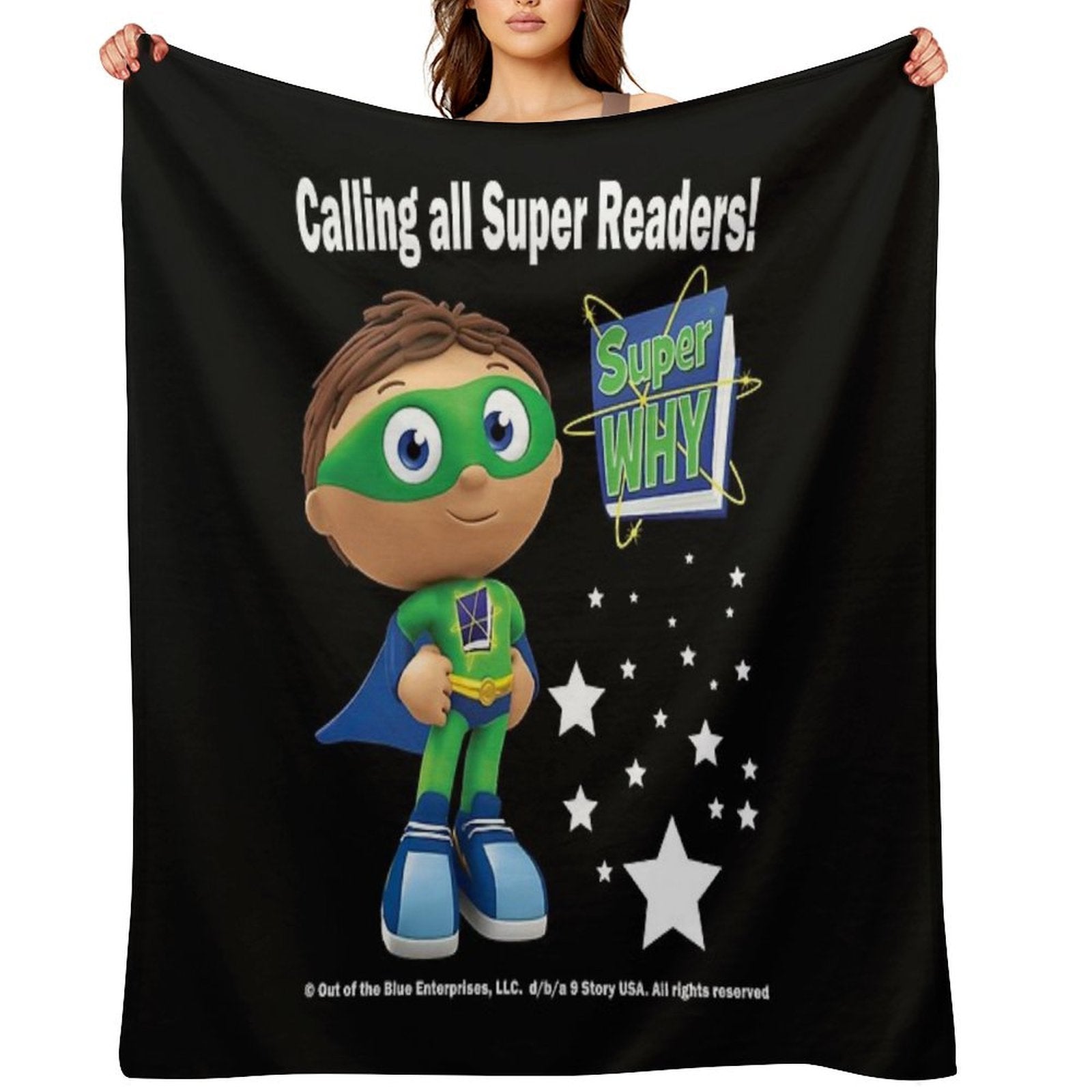 Calling All Super Readers! Super Why Velvety-soft Throw Blanket