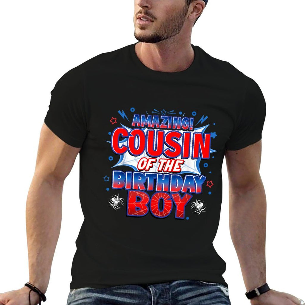 Cousin of The Birthday Boy Costume Spider Web Birthday Party  Quick-drying T-Shirt
