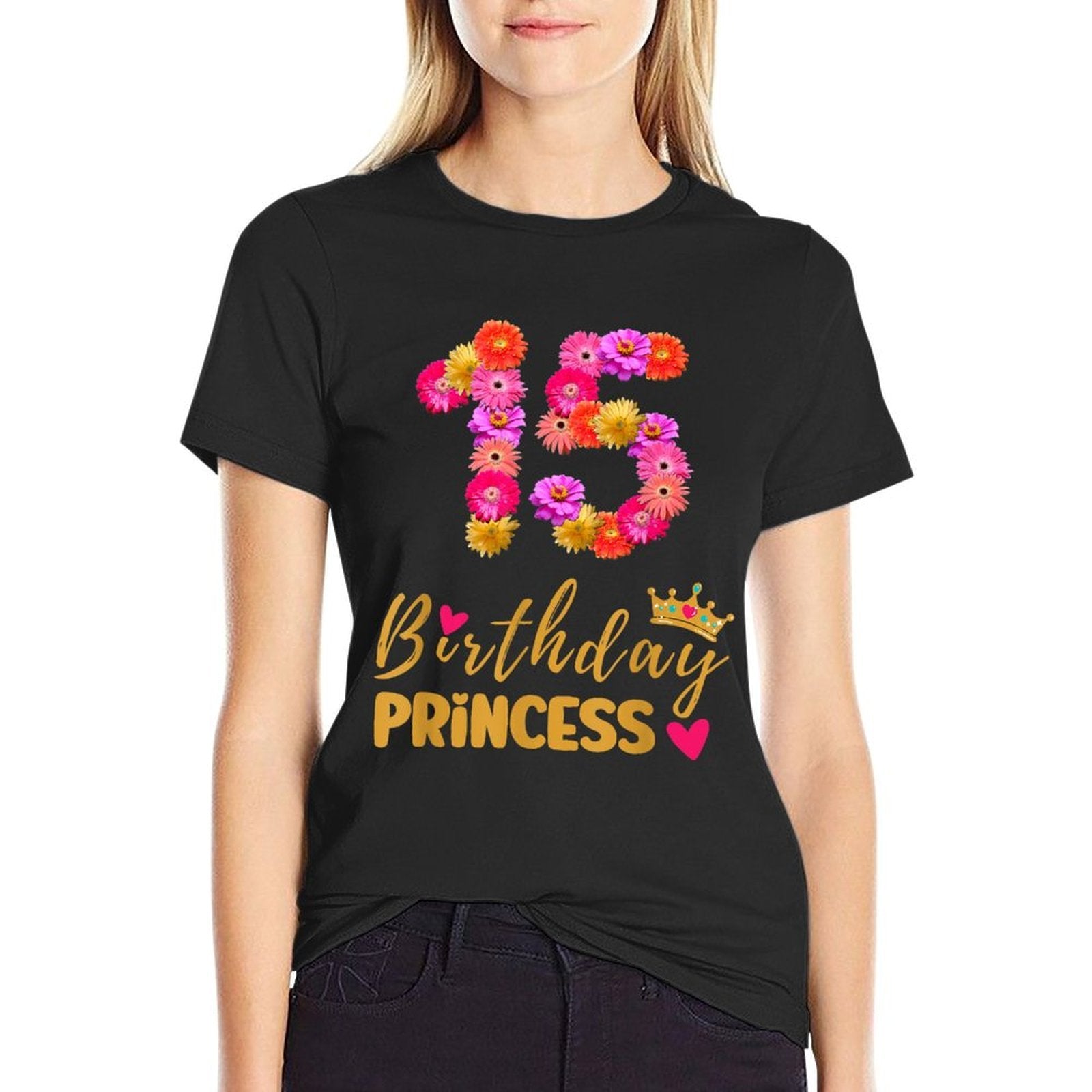 15 Year Old Birthday Princess Flower Its My 15th Birthday  Breathable T-Shirt