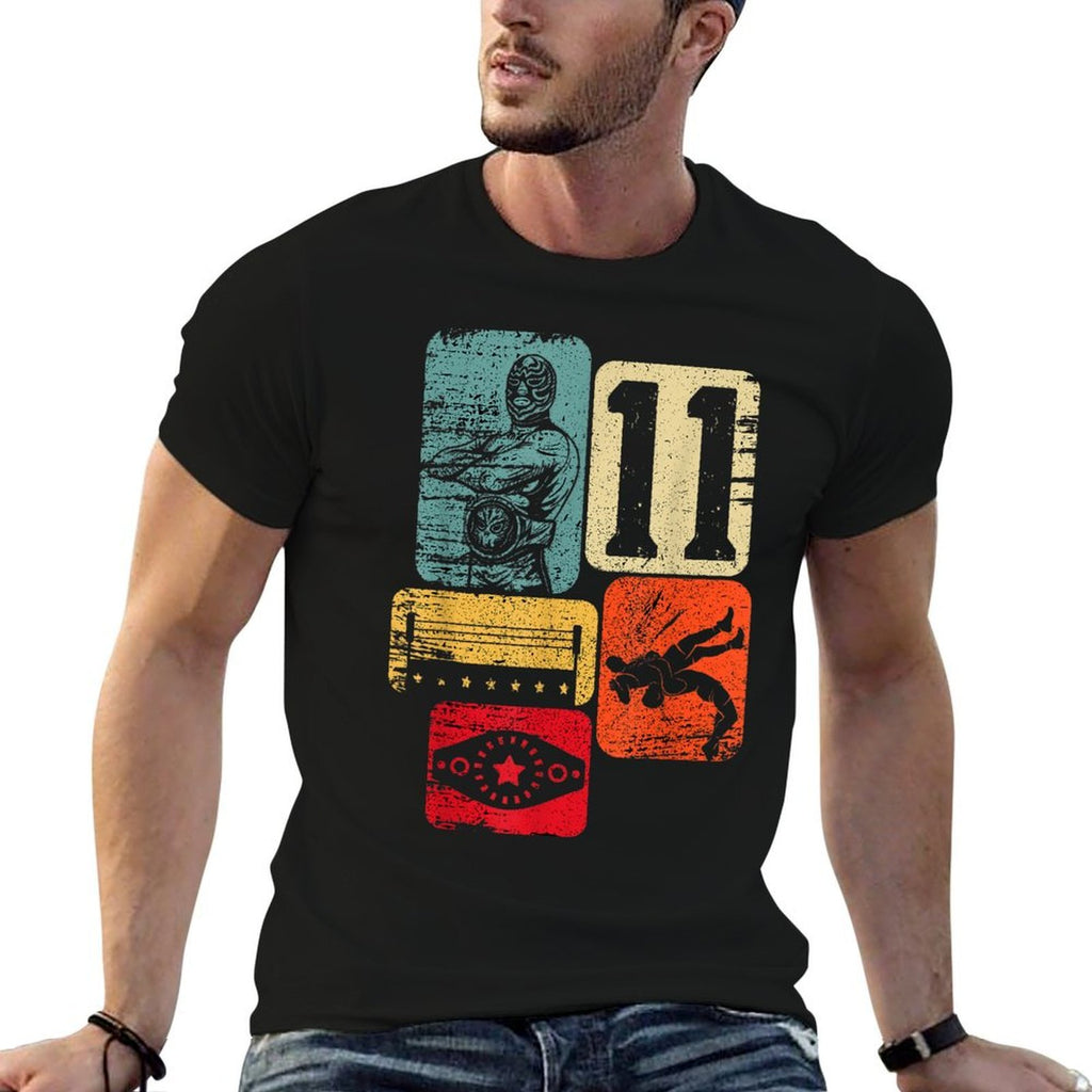11th Birthday Retro Wrestling 11 Years Old Boy Girl  Soft T-Shirt
