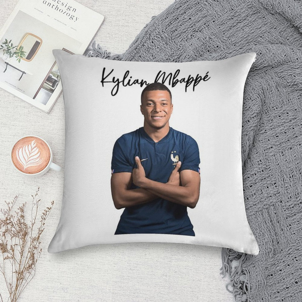 Kylian Mbappe Soft Style Accent Throw Pillow