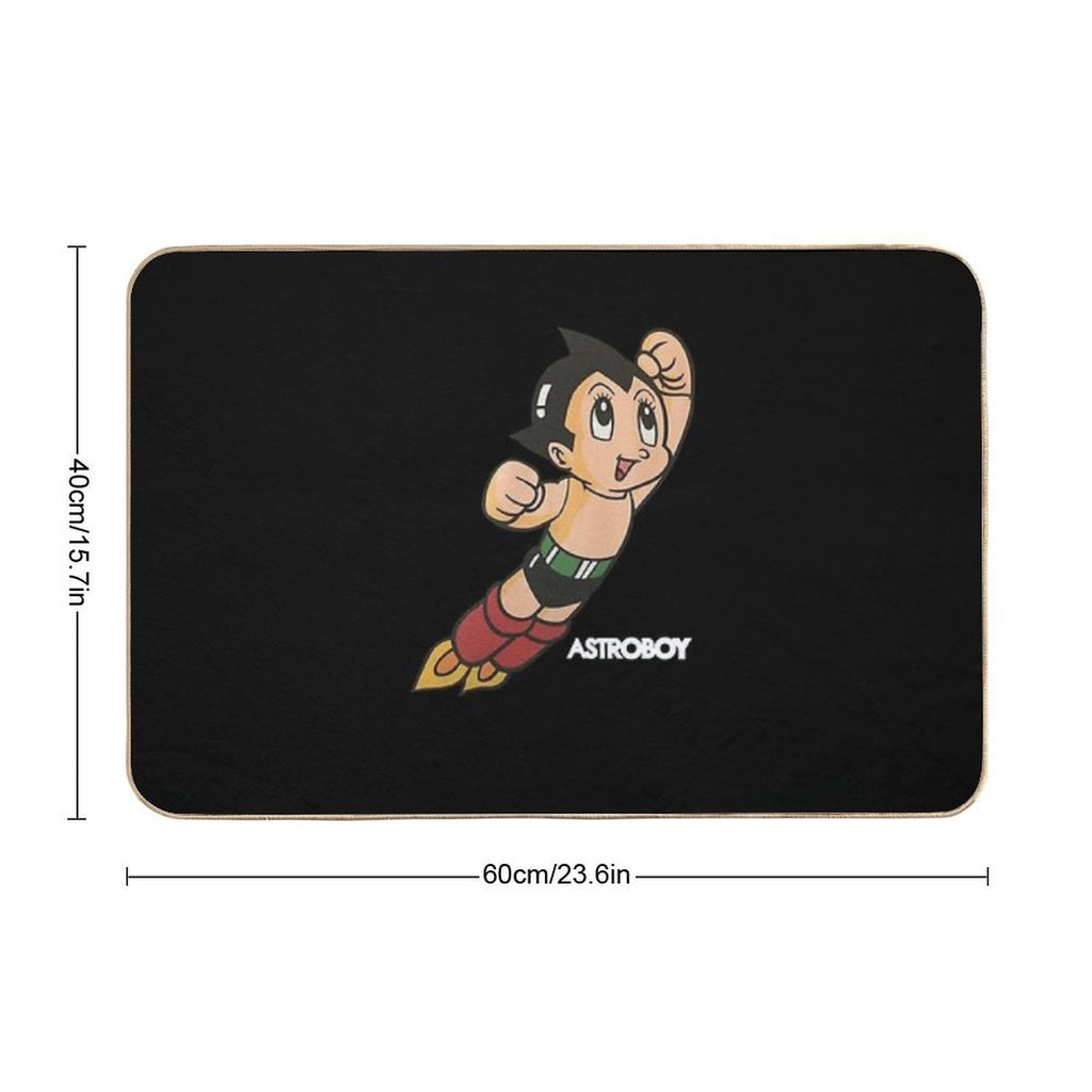 Vintage Astroboy Anime Robot Show Astro Boy Space Art Childhood Cartoon Manga  Stain-Proof Bath Mat