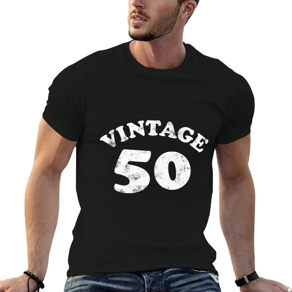 50 Year Old Birthday Sweatshirt Vintage 50th Birthday  Easy-care T-Shirt