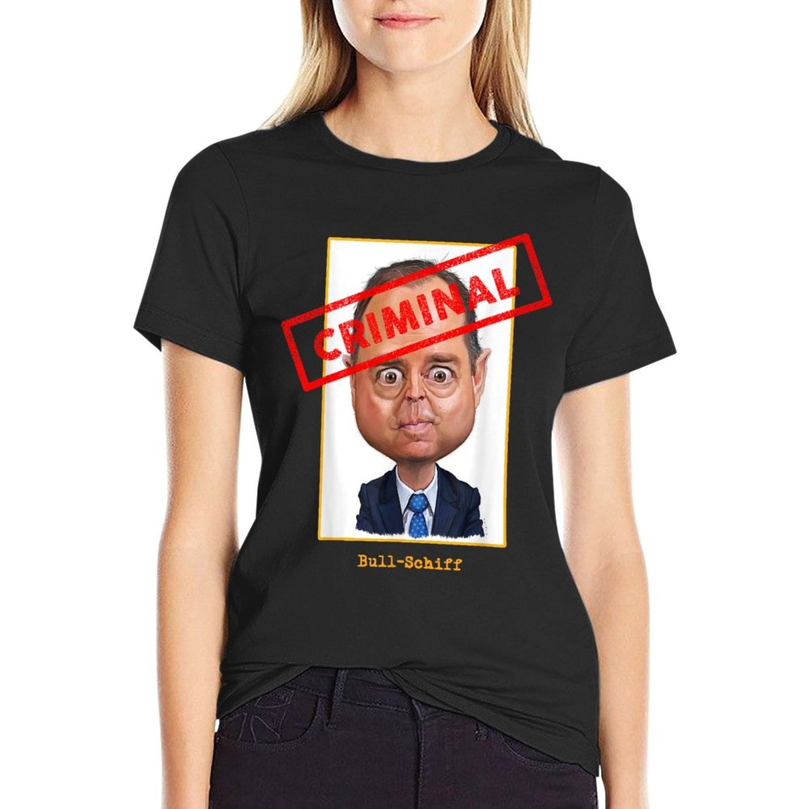 Bull Schiff Meme Shifty Adam Schiff, Trump 2020 Impeachment  Versatile T-Shirt