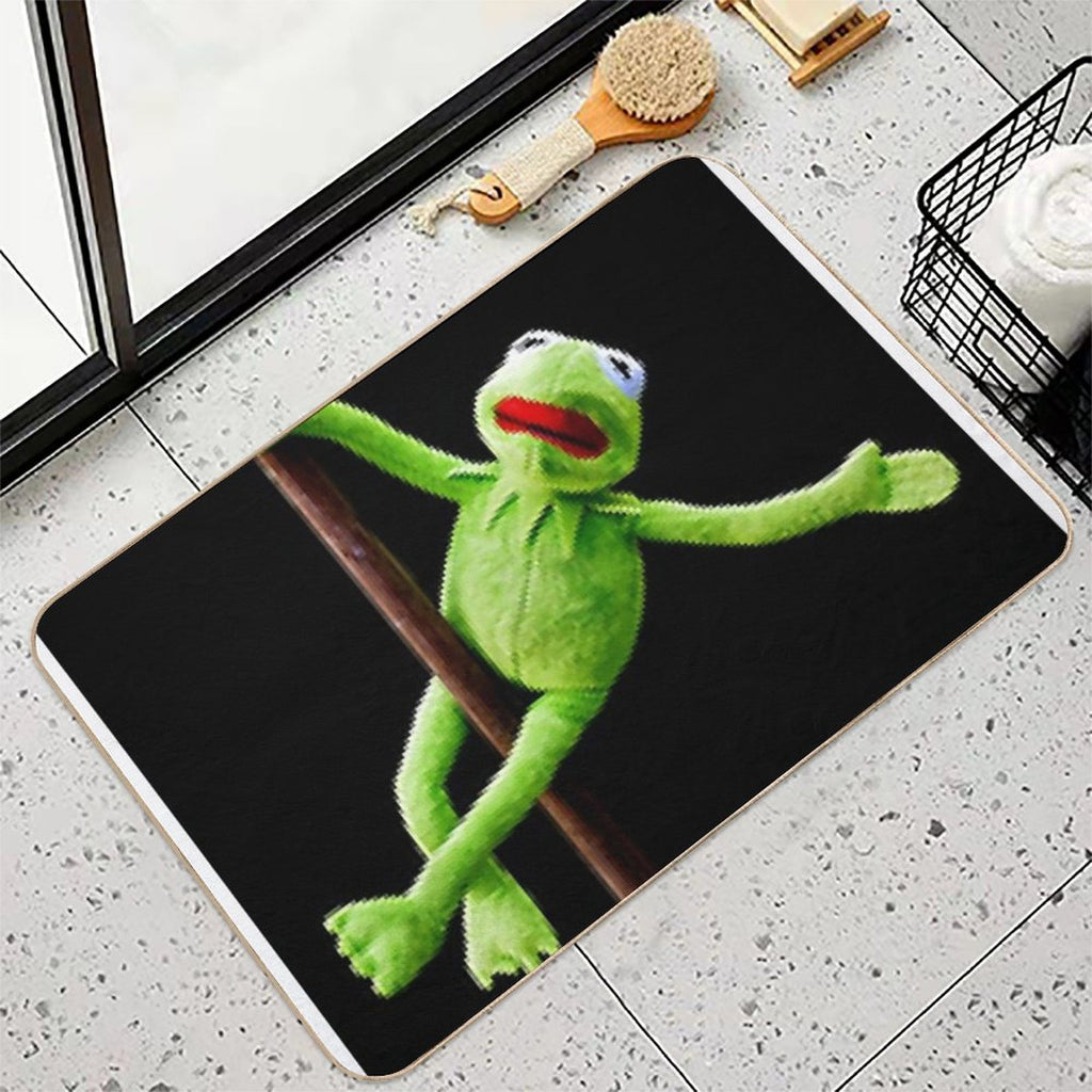 Kermit Pole Dancing  Non-Slip Bath Mat
