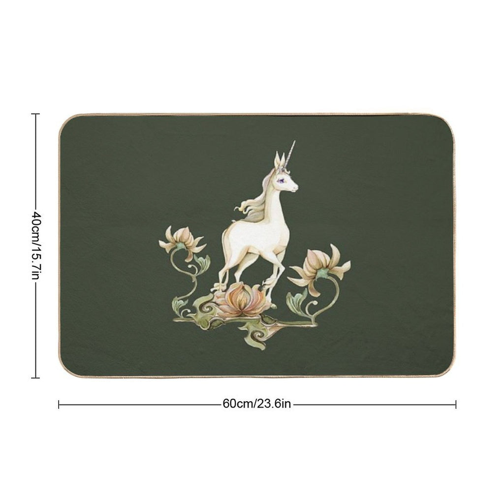 Last Unicorn - Flower Garden  Anti-Trip Bath Mat