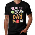 Oink Baa Moo Dad Barnyard Farm 2nd Birthday Boy Girl  Odor-resistant T-Shirt