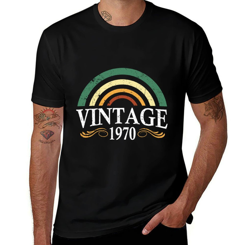 50th Birthday 1970 Vintage Retro 1970s  Vintage-inspired T-Shirt