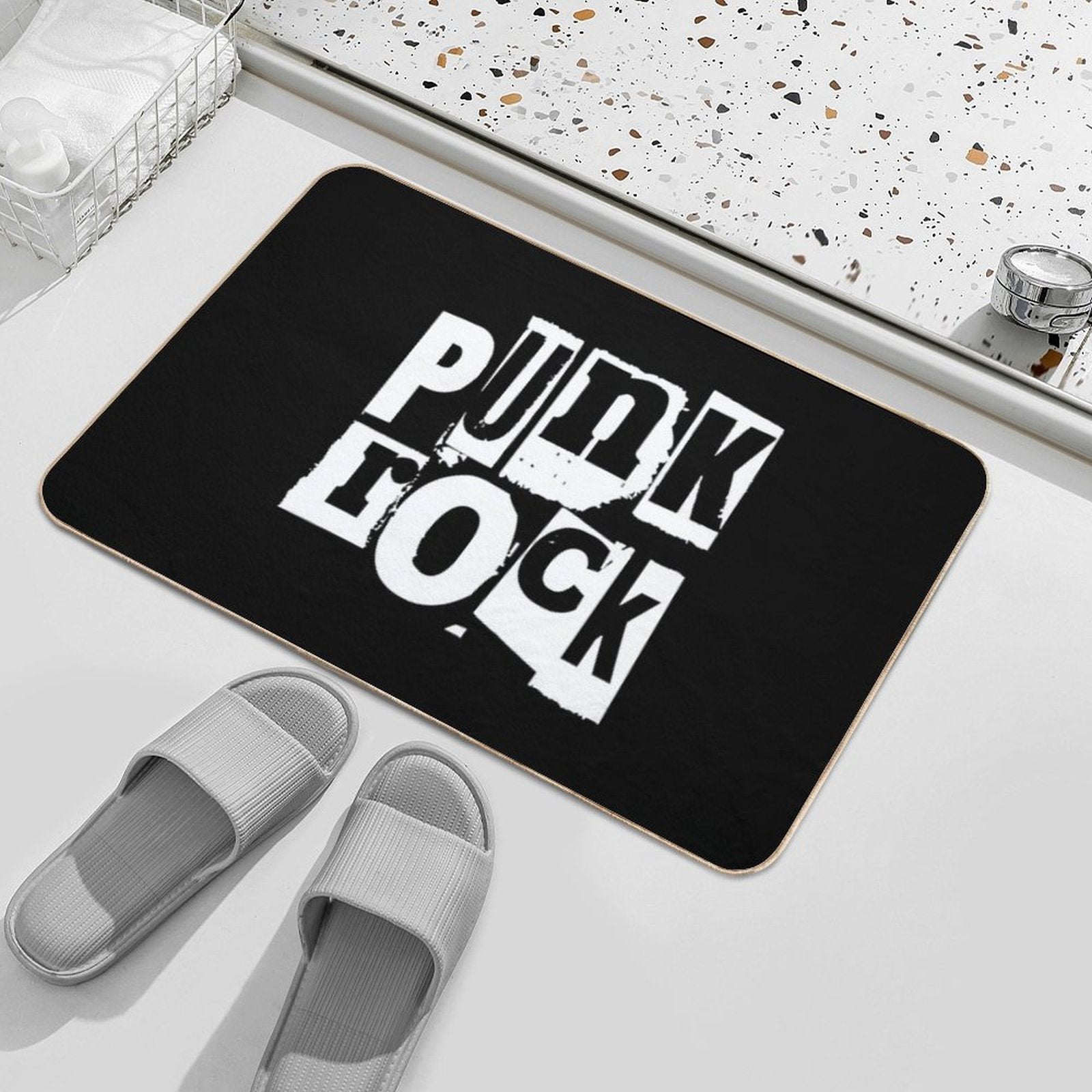 Punk Rock  Toxin-Free Bath Mat