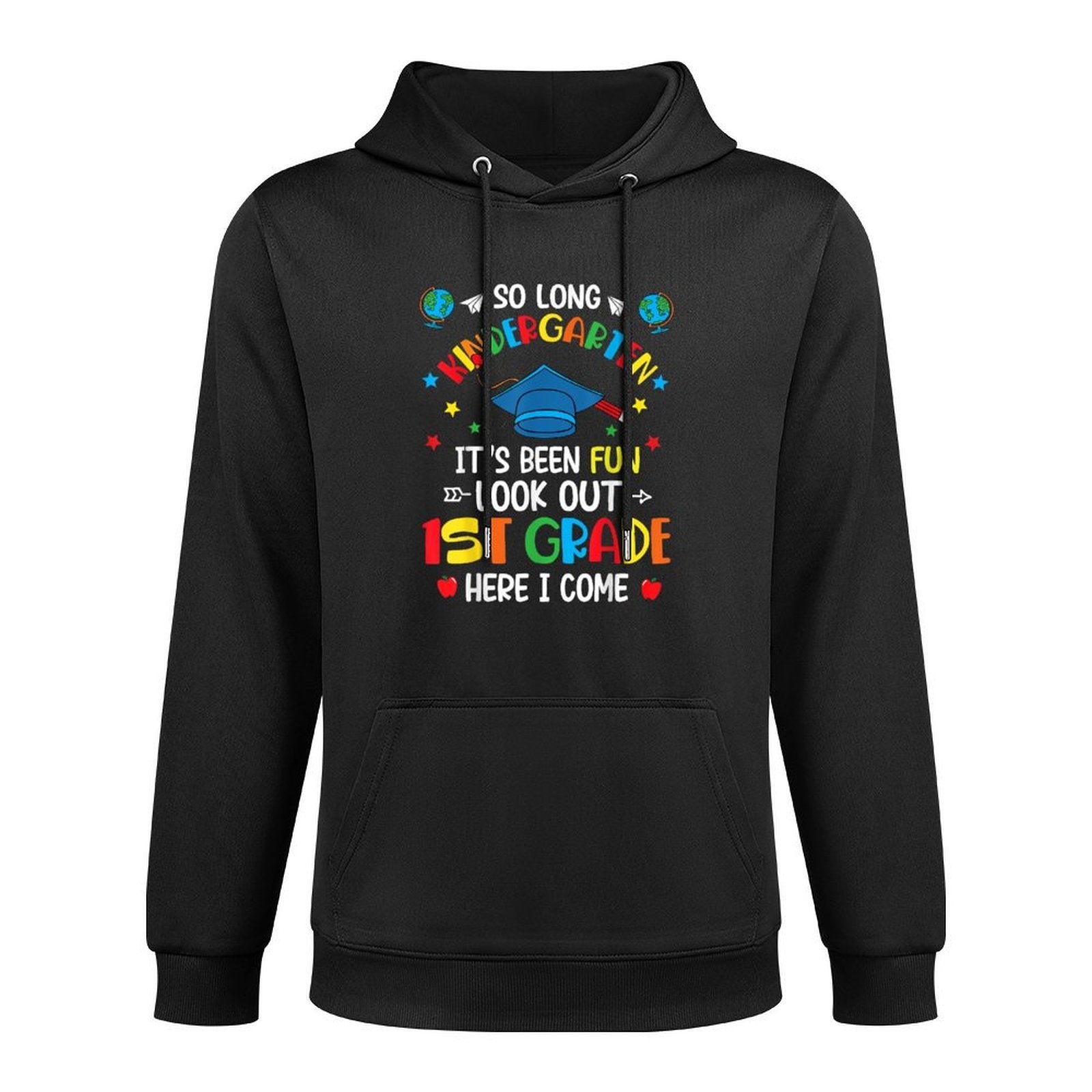 So Long Kindergarten Graduation 1st Grade Kids Boys Girls Easy Care Hoodie