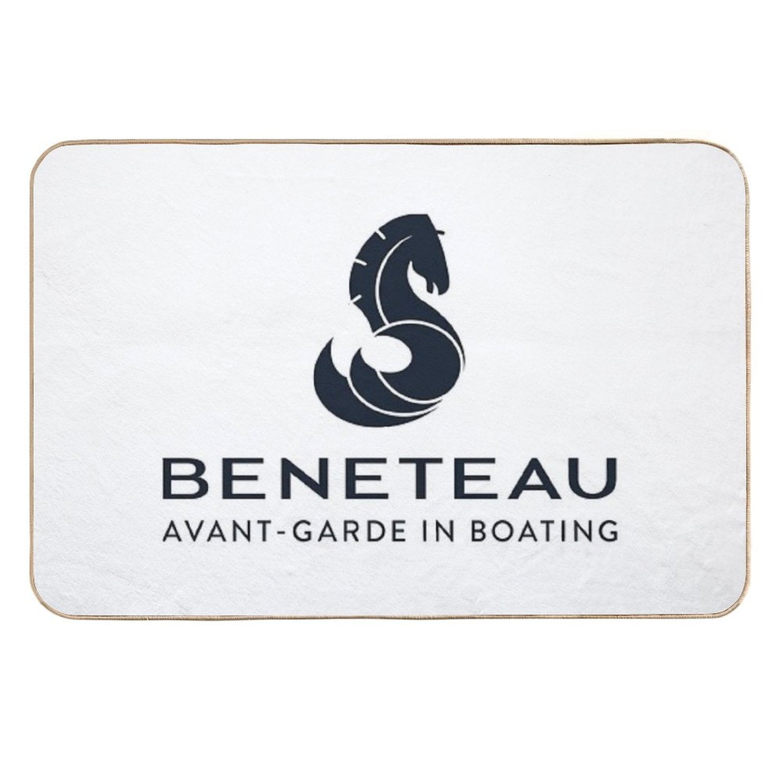 Beneteau Yachts Logo Fishing Boats  Easy Maintenance Bath Mat