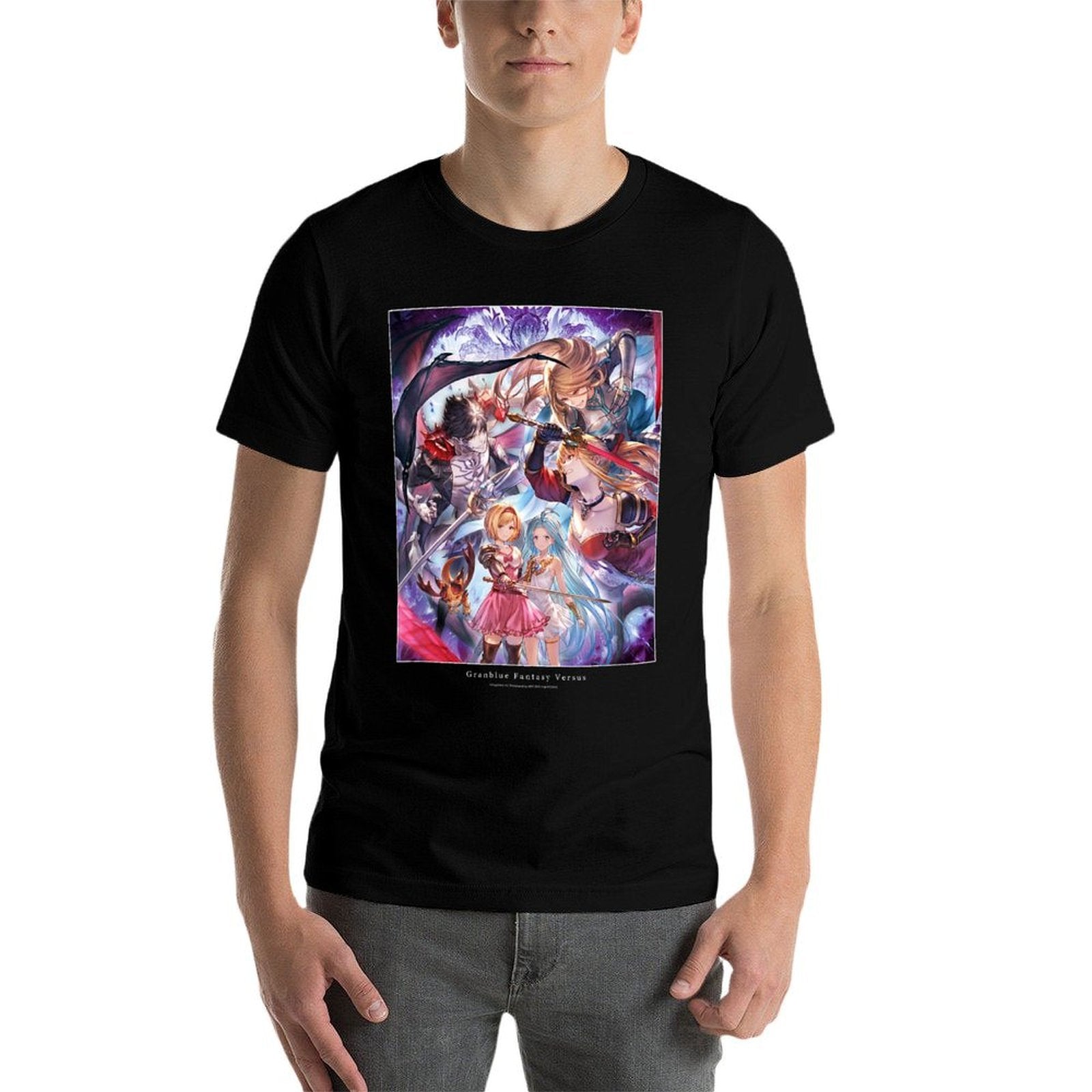 Cygames, Inc. Granblue Fantasy Versus Legendary Edition Black Small Modern Classic Fit  Eco-friendly Material T-Shirt