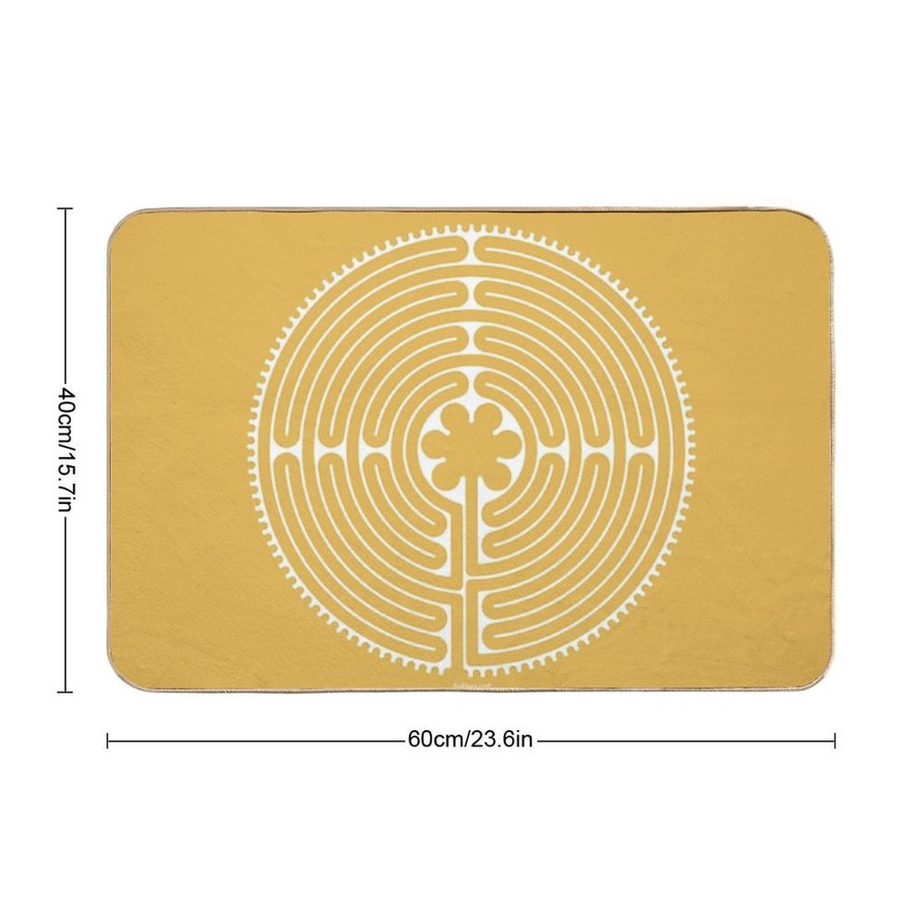 Chartres Labyrinth  Stain-Proof Bath Mat
