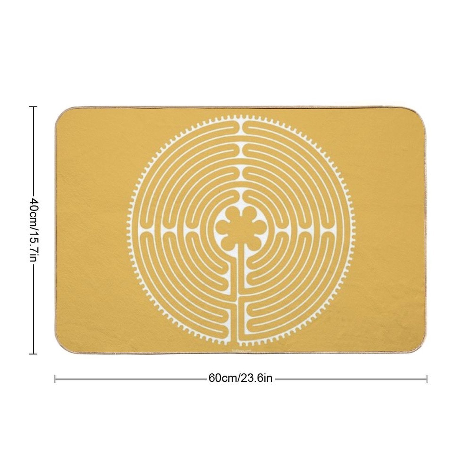 Chartres Labyrinth  Stain-Proof Bath Mat