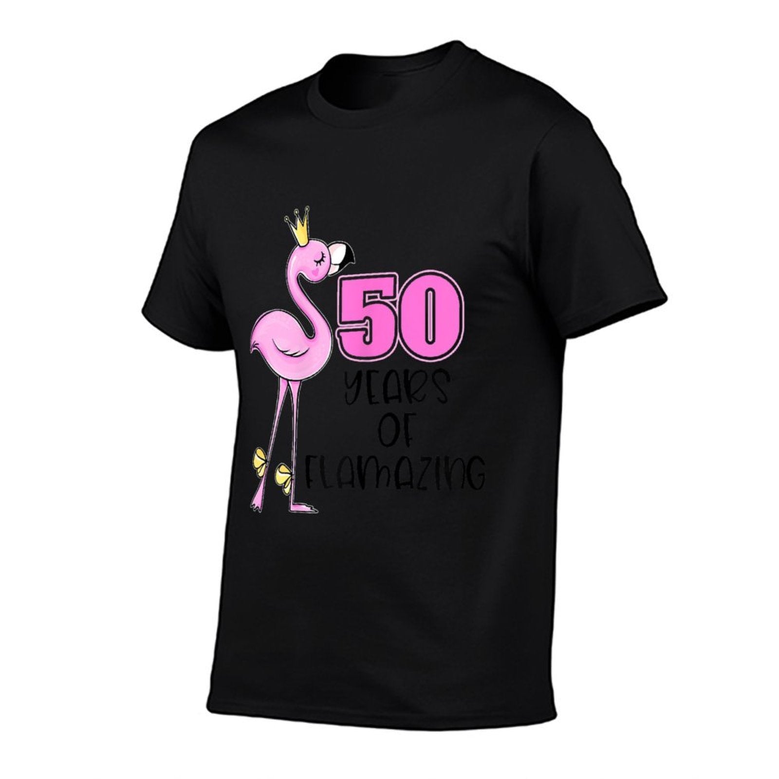 50 Years Of Flamazing Flamingo Design Beach 50th Birthday  Breathable T-Shirt