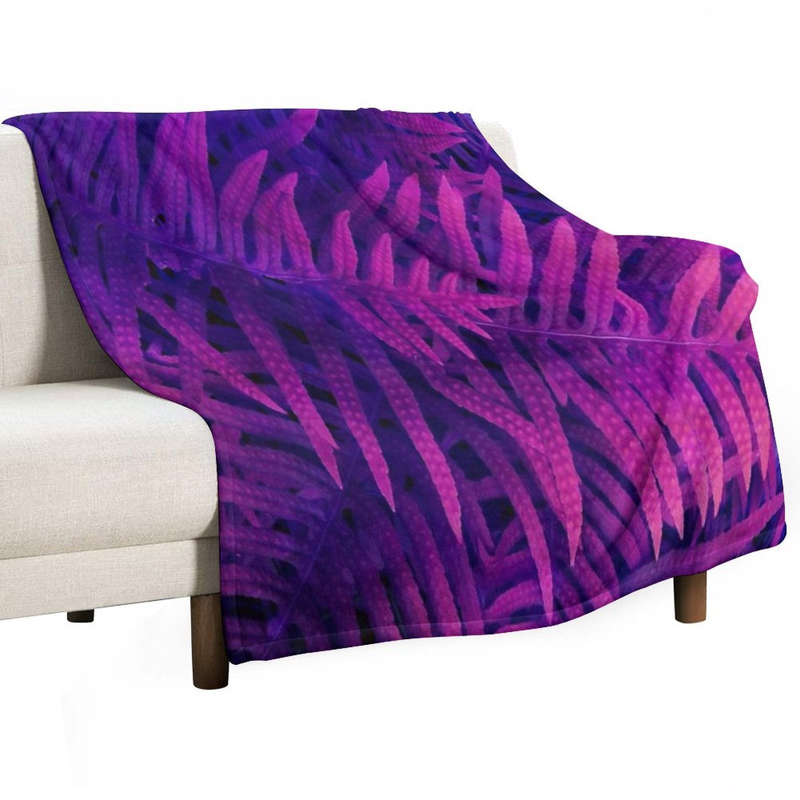Ferns Plush Throw Blanket