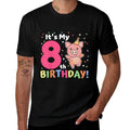 Kids 8th Birthday Pig For Children Eight Years Old  Versatile T-Shirt