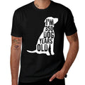 I'm 350 Dog Years Old Funny 50th Birthday Gift  Oversized Silhouette T-Shirt