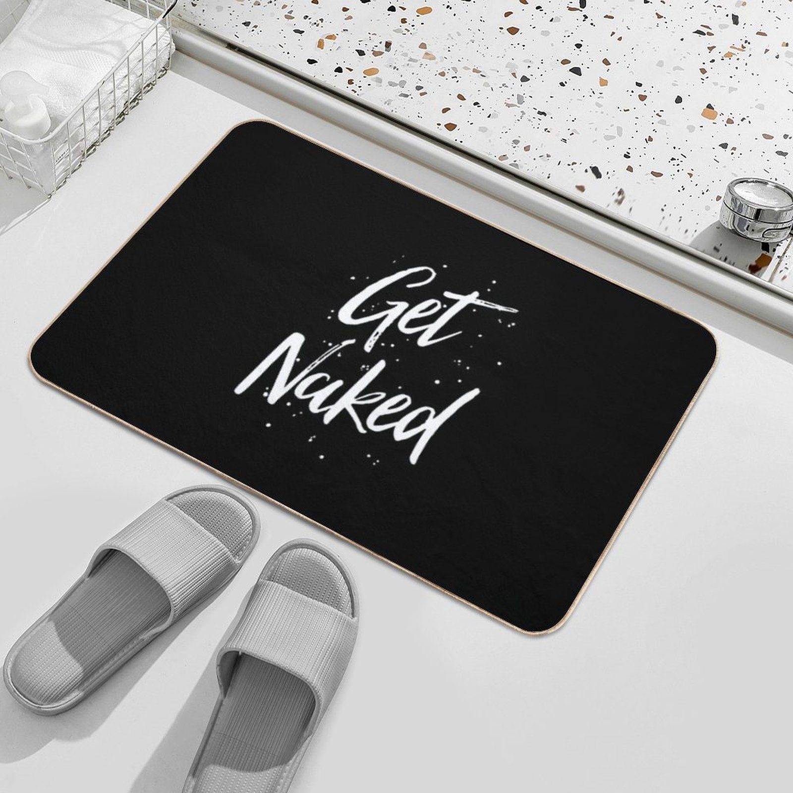 Get Naked  Fade-Resistant Bath Mat